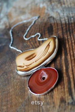 Distant Journey Necklace Collector's Gem Owyhee And Drusy Agate