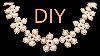 Diy Flower Style Wedding Necklace Made Of Beads