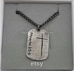 Dog tag Necklace Custom Men's Necklace Custom Fingerprint Necklace Fingerprint Deep Impress Necklace Custom Handwriting Necklace Men's charm