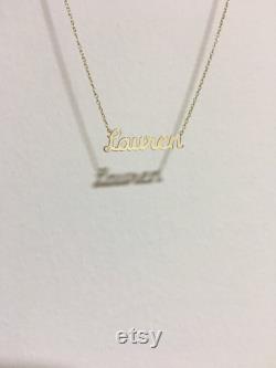 Elegant Gold Name 14k Gold, Personalized Necklace