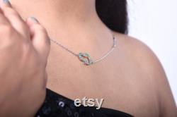 Emerald Hamsa Hand Necklace in 14k gold Hamsa Necklace Mini Emerald Necklace Gemstone Necklace christmas gift