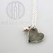 Fingerprint necklace minimalist thumb print necklace keepsake jewelry gift for her