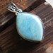 Genuine larimar pendant sterling silver pendant handmade Pendant christmas gift natural larimar gemstone Pendant pendant gift for her mp124