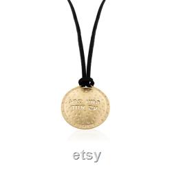 Gold Medallion Necklace, Amharic Necklace, Gold Ethnic Necklace, Boho Coin Necklace, Spiritual Jewelry, Culture Jewelry, Boho Coin Necklace