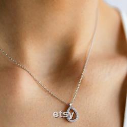 Gold Teardrop Necklace 14k Solid Gold Diamond Gemstone Necklace Drop Shape Pendant Wedding Gift Anniversary Gift For Women Handmade Jewelry