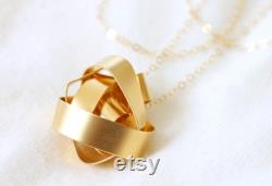 Golden Necklace, Gold Necklace Long, Long Necklace with Pendant, Birthday Gift Ideas, Gold Necklace 14K, Unique Gold Necklace, Coil Necklace