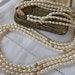 Gorgeous Vintage 1980s Triple Strand Genuine Pearl Necklace with 14ct Gold Clasp
