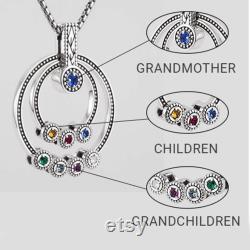 Grandmothers Birthstone Necklace