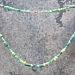 Green Dream antique Roman glass necklace