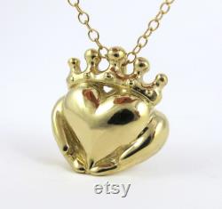 Handmade Claddagh Necklace Ready to Ship, Claddagh pendant, Sterling Claddagh, Celtic Jewelry, Irish Promise Pendant, Gift for her 267 12