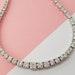 High Fashion Infinity Real 10 CT Diamond 14k White Gold Wedding Necklace