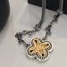 Holy cross Christianity unique sterling silver 925 gold plated 24k necklace gift for her byzantine empire