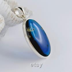 Incredible Blue Amber Pendant, Natural Baltic Amber And Silver, Genuine Amber Jewelry, Amber Stone, Gift for her, Pendant, unique pendant