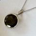 Large 20.Ct Black Diamond Pendant With Sterling Silver Chain Certified