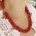 Large red coral necklace Corsican grade AAA, natural, Mediterranean, mounted on gold, gift woman, top quality