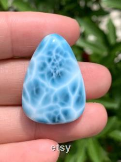 Larimar, Larimar Stone, AAAA Natural Dominican Larimar, Pear Pendant, Larimar Pendant, Birthday Gift, Mother's Day Gift