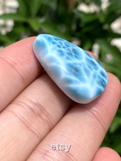 Larimar, Larimar Stone, AAAA Natural Dominican Larimar, Pear Pendant, Larimar Pendant, Birthday Gift, Mother's Day Gift