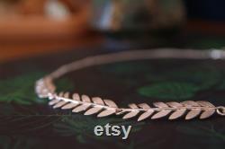 Leaf Necklace, Grecian Olive Branch Collar, Roman Style Wedding Jewellery