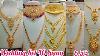 Light Weight Gold Wedding Set Semi Bridal Gold Necklace Haram Set From 32 Gram 6 5 To 8 Wastage