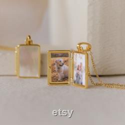 Locket Necklaces by Caitlyn Minimalist Gold Heart Locket, Pearl Lockets, Photo Necklaces Gift for Mom Perfect Gifts for Her