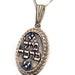 Luck and Blessing Customized Mazal and Bracha Pendant clay art set in sterling silver frame