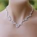 Marquise and Teardrop Crystal Necklace, Crystal Bridal Necklace, Wedsding Jewelry, ASHLEY 2