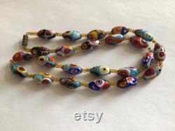 Millefiori Vintage Necklace.Made in Italy.Classic Collection.