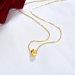 NYMPH Pure gold 18K Au750 Pendant necklace with 18K Gold chopin chain classic Women Fine Jewelry Birthday Party Gift 3D