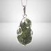 Natural 100 Genuine Raw Moldavite Pendant Meteorite 925 Sterling Silver Handmade Pendant New Design Moldavite Jewelry Gift For Women's