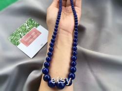 Natural Royal Blue Lapis Lazuli Round Beads Necklace Gemstone 5-14mm Woman Man Crystal Bracelets AAAAAA