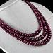 Natural UNTREATED RUBY BEADS Round 3 Line 1190 Carats 16mm Big Gemstone Ladies Necklace