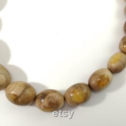 Natural Wood Amber Fashion Jewelry Amber Beads Necklace Round Beads Amber Gemstone Bead Necklace Amber Wood Necklace Christmas Gift