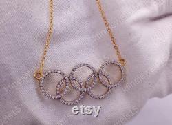 Olympic Sports Pendant,Gift For Wife,Wedding Gift,925 Sterling Silver Pendant,Choker Gift for Girls Birthday Gift,Olympic Pendant With Chain