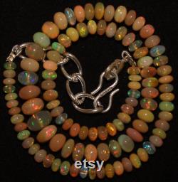Opal Necklace, Simple Opal Necklace,Dainty Opal beads Necklace, Delicate Opal Necklace, Minimalist Beads Necklace, Opal jewelry DIY ,OAK 331