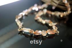 Oregon SunStone facted beads 6-11mm (ETB01568) Healing stone Unique jewelry Vintage jewelry Gemstone necklace