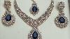 Pakistani Designer Bridal Jewelry Collection 2024 Zircon Jewellery Set Traditional Jewellery