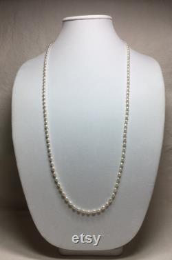 Pearl Necklace Long Pearl Necklace Layering Necklace Boho Necklace