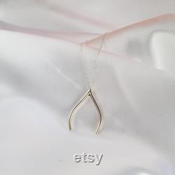 Ring Holder Necklace Gold Wishbone, Silver Engagement Ring Keeper, Good Luck Pendant, Dainty Jewelry, Gift For Doctor Nurse
