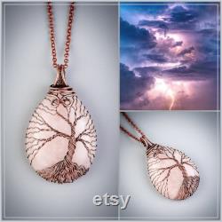 Rose quartz pendant Rose quartz necklace anniversary gift for wife gift for women gift for girlfriend romantic gifts for her I love you more