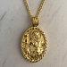 Saint James Necklace 18K Gold Vermeil Thorn framed, Saint James Pendant