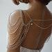 Shoulder Jewelry, Bridal Shoulder Necklace, Silver Rhinestone Wedding Shoulder Necklace, Wedding Dress Shoulder For Bride, Body Accessories