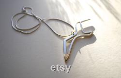 Silver Bird Pendant Necklace, Coastal Seaside Seabird Jewelry