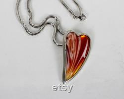 Silver Heart Pendant and Chain