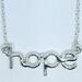 Silver hope necklace