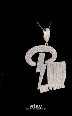 Silver pendant unisex pendant 925 sterling silver hiphop pendant vvs clarity diamond certified