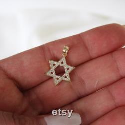 Star of David Necklace 14K Gold Magen David Solid Gold Star of David Necklace, Silver Magen David Necklace, Evil Eye Necklace