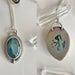 Sterling Silver and Aquamarine Mermaid Necklace, Aquamarine pendant with a mermaid at the back, silver and stone magical pendant for woman