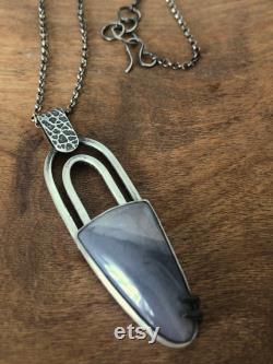Sterling Silver pendant with beautiful Hyacinth Jasper, Jasper necklace