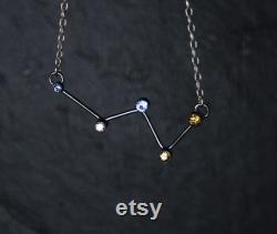 Sterling silver Cassiopeia Constellation Necklace READY TO SHIP