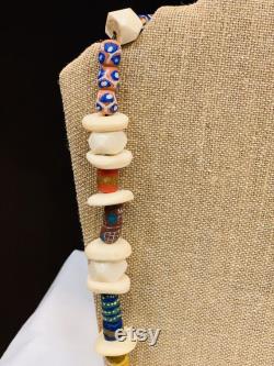 Trade Beads, Trade Bead Jewerly, Tribal Necklace, African Jewerly, African Men Necklace, Ethnic Jewelry, Wakanda Necklace